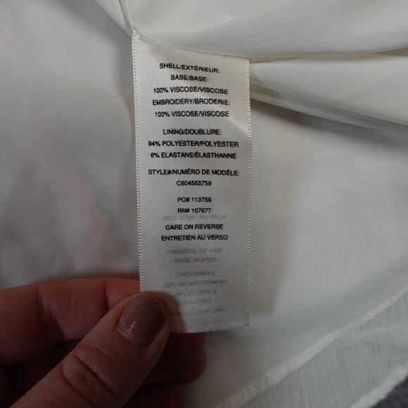 Alice Olivia Dress Womens 4 Jolene Drop Waist Mini Embroidered Boho V-Neck - Picture 4 of 10